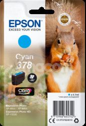 Epson Singlepack Cyan 378 Claria Photo HD Ink C13T37824010
