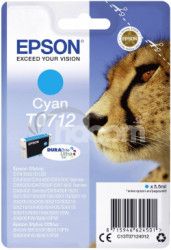Epson Singlepack Cyan T0712 DURABrite Ultra Ink C13T07124012