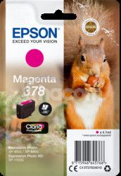 Epson Singlepack Magenta 378 Claria Photo HD Ink C13T37834010