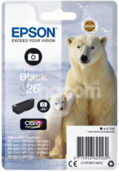 Epson Singlepack Photo Black 26 Claria Premium Ink C13T26114012
