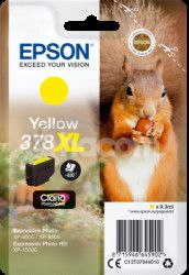 Epson Singlepack Yellow 378 XL Claria Photo HD Ink C13T37944010
