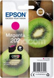 EPSON ink Magenta 202 Premium - singlepack, 4,1ml, 300s, tandard C13T02F34010