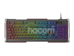 Herná klávesnica Genesis Rhode 400 RGB, US layout, 6-zónové RGB podsvietenie NKG-0993
