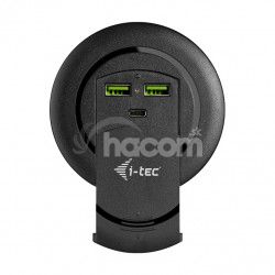 i-tec Built-in Desktop Fast Charger, USB-C PD 3.0 + 3x USB 3.0 QC3.0, 96W CHARGER96WD