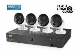 iget HGNVK85304 - Kamerový PoE FullHD set, 8CH NVR + 4x IP 1080p kamera, SMART detekcia, W / M / Andr / iOS HGNVK85304