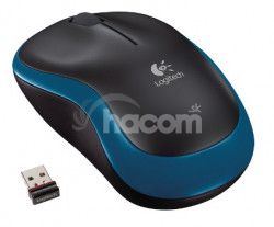 myš Logitech Wireless Mouse M185 nano, modrá 910-002239
