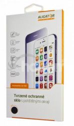 Ochrann tvrden sklo ALIGATOR PRINT ierna, Xiaomi Redmi Note7, celoplon lepenie GLP0052