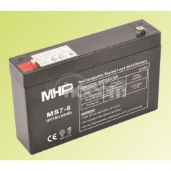 Pb akumulátor MHPower VRLA AGM 6V / 7Ah (MS7-6) MS7-6