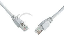SOLARIX patch kabel CAT5E SFTP PVC 0,5m siv snag proof C5E-315GY-0,5MB