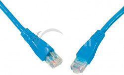 SOLARIX patch kabel CAT5E UTP PVC 0,5m modr snag-proof C5E-114BU-0,5MB