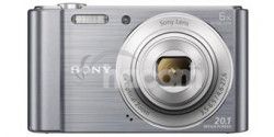 Sony Cyber-Shot DSC-W810 strieborný, 20,1 M, 6xOZ, 720p DSCW810S.CE3