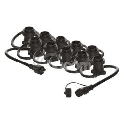 Spojovacia sveteln reaz na 10 iaroviek E27 bez prvodu, 7,35 m, vonkajia aj vntorn DCPZ02