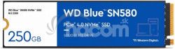 SSD 250 GB WD Blue SN580 NVMe M.2 PCIe Gen4 2280 WDS250G3B0E