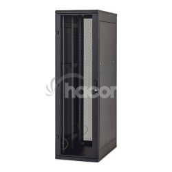 Stoj.rack 42U 600x800 ern, zadn kryt sito 80% RMA-42-A68-BAX-N1-OZA