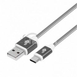 TB Cable USB - USB C 1.5 m gray tape AKTBXKUCSBA150S