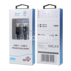 TB Touch USB C kbel s indiktorom nabjania 100W AKTBXKUCCIND10B