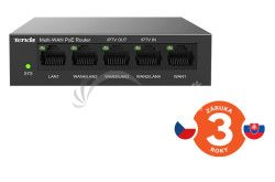 Tenda G0-5G-PoE Gigabit PoE Router MultiWAN, 3x GWAN/GLAN, 1x GWAN, 1x GLAN, 4x PoE 802.3af/at, VPN G0-5G-PoE