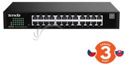 Tenda TEG2224D Websmart L2 cloud managed switch, 24x 10/100/1000 Mbps, Kov, Fanless-bez ventiltorov 75012020