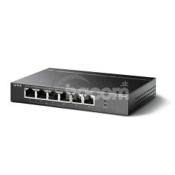 TP-link TL-SF1006P 6x10 / 100 (4xPOE +) 67W kovov CCTV switch TL-SF1006P