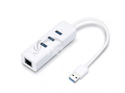 TP-Link UE330 USB 3.0 3-portov USB hub & gigabitov ethernet adaptr UE330