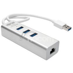 Tripplite Adaptr USB 3.0 SuperSpeed / Gigabit Ethernet NIC, s rozboovaom 3x USB 3.0 U336-U03-GB