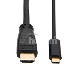 Tripplite Adaptr USB-C/HDMI (Samec/Samec), 4K 60Hz, 4:4:4, HDCP 2.2, ierna, 0.9m U444-003-H4K6BM