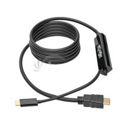 Tripplite Adaptr USB-C/HDMI (Samec/Samec), 4K, ierna, 1.8m U444-006-H