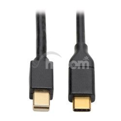 Tripplite Adaptr USB-C/Mini DisplayPort (Samec/Samec), 4K 60Hz, ierna, 1.8m U444-006-MDP