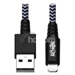 Tripplite Kbel USB-A 2.0 / Lightning Synchronizcia/Nabjanie, MFi Certified, Samec/Samec, 1.83m M100-006-HD
