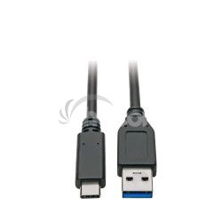 Tripplite Kbel USB-C/USB-A (Samec/Samec), USB 3.1 Gen 2 (10Gb/s), USB-IF, kompat. Thunderbolt 3,0.9m U428-C03-G2