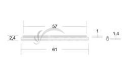 Trubikov Ochrana Optickho zvaru 61mm priehadn 100ks 35892
