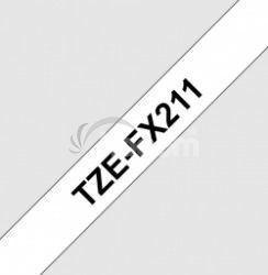 TZE-FX211, biela / čierna, 6mm TZEFX211