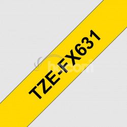 TZE-FX631, žltá/čierna, 12mm TZEFX631