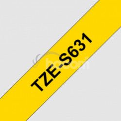 TZE-S631, žltá/čierna, 12mm TZES631