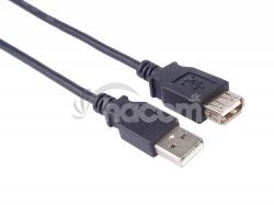 USB 2.0 kbel predlovac, AA, 1m ierna kupaa1bk
