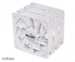 ventiltor Akasa - 12 cm VIPER S-flow 3ks AK-FN065-WKT03