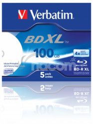 Verbatim Blu-ray BD-R XL 100GB 4x jewel box, 5ks / pack 43789