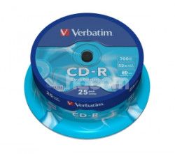 VERBATIM CD-R (25-Pack) Spindl / 52x / 700MB 43432