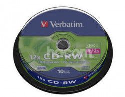 VERBATIM CD-RW 80min. 8-12x, 10 cake 43480