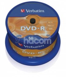 VERBATIM DVD-R (50-Pack) Spindl / MattSlvr / 16x / 4.7GB 43548