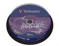 VERBATIM DVD + R (10-Pack) Spindl / MattSlvr / 16x / 4.7GB 43498