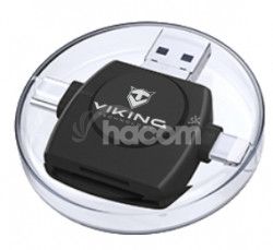 VIKING čítačkou pamäťových kariet V4 USB3.0 4V1 čierna VR4V1B