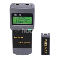 Sieov multifunkn UTP kbel tester RJ45 WS-SC8108