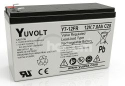 Yuasa YUVOLT Y7-12FR VdS (12V; 7Ah, F1) 15049