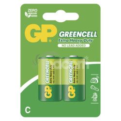 Zinko-chloridov� bat�ria GP Greencell R14 (C), 2 ks 2ks B1231