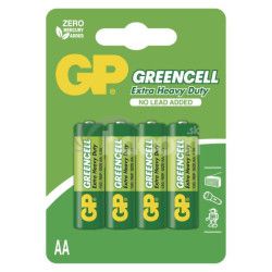 Zinko-chloridov� bat�ria GP Greencell R6 (AA), 4 ks 4ks B1221