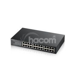 ZYXEL 24xGb fanless rack switch GS1100-24E v4 GS1100-24E-EU0104F