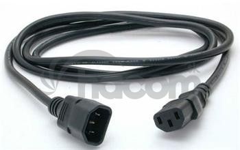 PremiumCord Predlžovací kábel - sieť 230V, IEC 320 C13 - C14, 0.5 m kps05
