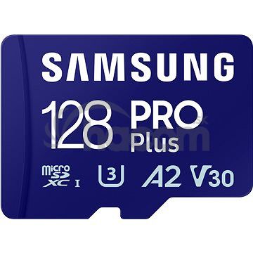 Samsung/micro SDXC/128GB/180MBps/USB 3.0/USB-A/Class 10/+ Adaptér/Modrá MB-MD128SB/WW
