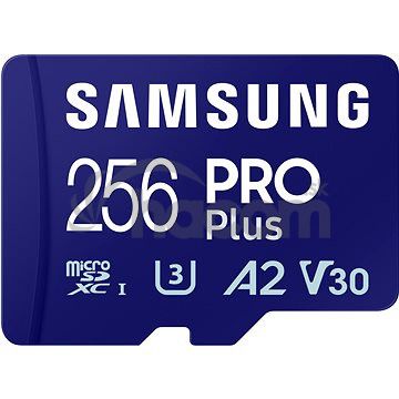 Samsung/micro SDXC/256GB/180MBps/USB 3.0/USB-A/Class 10/+ Adaptér/Modrá MB-MD256SB/WW